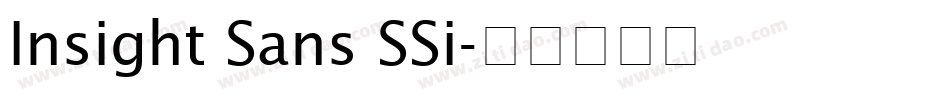 Insight Sans SSi字体转换